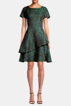 Jewelry Accessories 15 Shani Two Tiered Jacquard Dress