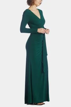 Betsy & Adam Long Sleeve Side Roache Slit -Jewelry Accessories f8528fe4 afb8 4943 b6b0 5cf881e1230b