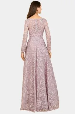 Lara A-line Gown With Long Sleeves, V-Neckline 13 Lara A-line Gown With Long Sleeves, V-Neckline -Jewelry Accessories fc56b1f5 2d21 4968 a66b b618761de3b0